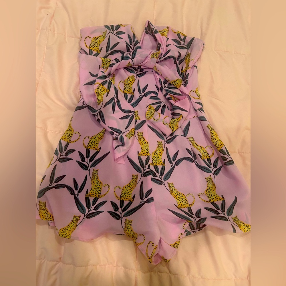 Buddy Love Pink Cheetah Romper